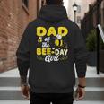 Dad Of The Bee Day Girl Hive Party Matching Birthday Sweet Men's Hoodie Back Print