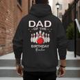 Dad Of The Birthday Bowler Kid Boy Girl Bowling Party Family Men's Hoodie Back Print