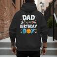 Dad Of The Birthday Boy Astronaut Family Space Planets Men's Hoodie Back Print