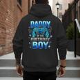 Dad Of The Birthday Boy Cool Gamer Video Game Birthday Men's Hoodie Back Print