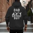 Dad Of The Birthday Boy Dirt Bike B-Day Party Men's Hoodie Back Print