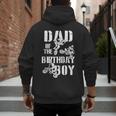 Dad Of The Birthday Boy Dirt Bike Men's Hoodie Back Print