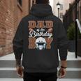Dad Of The Birthday Boy Football Party Family Matching Men's Hoodie Back Print