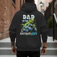 Dad Of The Birthday Boy Monster Truck Dinosaur PartyRex Men's Hoodie Back Print