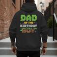 Dad Of The Birthday Boy Pixel Gamer Party Matching Family Men's Hoodie Back Print