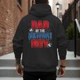 Dad Of The Birthday Boy Spider Web Birthday Party Matching Men's Hoodie Back Print