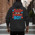 Dad Of The Birthday Boy Spider Web Party Men's Hoodie Back Print