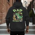 Dad Of The Birthday BoyRex Dinosaur Family Party Men's Hoodie Back Print