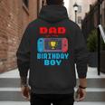 Dad Of The Birthday Boy Video Games Theme Bday Matching Men's Hoodie Back Print Dad Of The Birthday Boy Video Games Theme Bday Matching Men's Hoodie Back Print