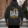 Dad Birthday Crew Construction Men's Hoodie Back Print