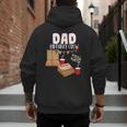 Dad Birthday Crew Pizza Theme Birthday Pizza Lover Party Men's Hoodie Back Print