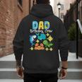 Dad Birthday Crew Sea Ocean Fish Aquarium Bday Party Men's Hoodie Back Print