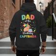 Dad Of The Birthday Girl Capybara Bday Party Family Men's Hoodie Back Print