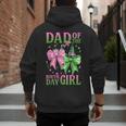 Dad Of The Birthday Girl Coquette Matching Family Party Men's Hoodie Back Print