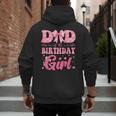 Dad Of The Birthday Girl Family Pink Coquette Bow Men's Hoodie Back Print