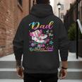 Dad Of The Birthday Girl Rolling Skate Family Matching Men's Hoodie Back Print