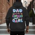 Dad Of The Birthday Mermaid Girl Family Matching Party Men's Hoodie Back Print