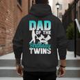 Dad Of The Birthday Twins Celebrate Cute Twin Father Daddy Men's Hoodie Back Print