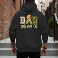 Dad Construction Excavator Kids Matching Family Party Men's Hoodie Back Print