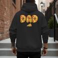 Dad Daddy Matching Birthday Squad Crew Pizza Family Men's Hoodie Back Print
