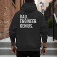 Dad Engineer Genius Cute Engineering Father Men's Hoodie Back Print
