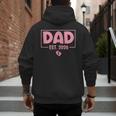 Dad Est 2026 Logo Daddy 2026 Soon To Be New Father 2026 Men's Hoodie Back Print