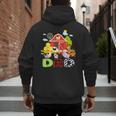 Dad Farm Animal Birthday Family Matching Party Men's Hoodie Back Print