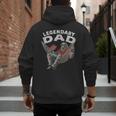 Dad Legendary Saying Men's Hoodie Back Print Dad Legendary Saying Men's Hoodie Back Print
