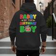 Dad And Mom Daddy Of The Birthday Boy Tee Melon Family Party Men's Hoodie Back Print