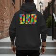 Dad Parent Brick Master Builder Building Blocks Set FamilyMen's Hoodie Back Print