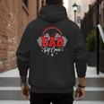Dad Pit Crew Birthday Party Race Car Racing Family Matching Men's Hoodie Back Print