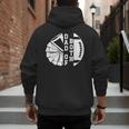 Dad Of Both Proud Football And Cheer Dad Men's Hoodie Back Print