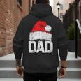 Dad Santa Christmas Family Matching Pajamas Papa Xmas Father Short Sleeve Men's Hoodie Back Print
