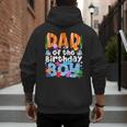 Dad Under Sea Birthday Party Boys Ocean Sea Animals Themed Men's Hoodie Back Print