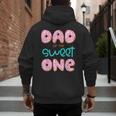 Dad Of Sweet One First Birthday Matching Family Donut Theme Men's Hoodie Back Print