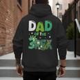 Dad Of The Three Rex Birthday Dinosaur Family Matching Men's Hoodie Back Print Dad Of The Three Rex Birthday Dinosaur Family Matching Men's Hoodie Back Print
