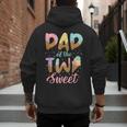 Dad Of The Two Sweet Birthday Girl Ice Cream Lovers 2nd Men's Hoodie Back Print