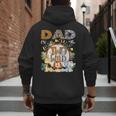 Dad Of The Two Wild Animal Safari 2Nd Birthday Party Men's Hoodie Back Print