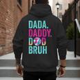 Dada Daddy Dad Bruh Baseball Drip Ice Cream Dad Bruh Men's Hoodie Back Print