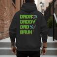 Dada Daddy Dad Bruh Father's Day Game Pixel Men's Hoodie Back Print