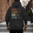 Dada Daddy Dad Bruh For Dad Father's Day Men's Hoodie Back Print