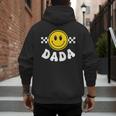 Dada One Happy Dude Birthday Theme 1st Family Matching Mom Men's Hoodie Back Print