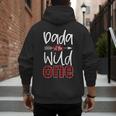Dada Of The Wild One Buffalo Plaid Lumberjack 1st Birthday Men's Hoodie Back Print