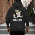 Dadacorn Shirt Unicorn Dad And Baby Best Father Men's Hoodie Back Print