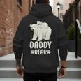 Daddy Bear And Cub Polar Bear Men's Hoodie Back Print