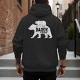 Daddy Bear Fathers Day Cute Baby Cub Papa Dad-a Pops Small Men's Hoodie Back Print