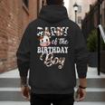 Daddy Of The Birthday Boy Cow Farm 1St Birthday Boy Men's Hoodie Back Print Daddy Of The Birthday Boy Cow Farm 1St Birthday Boy Men's Hoodie Back Print