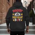 Daddy Of The Birthday Boy Shirt Matching Dad Son Family Bday Men's Hoodie Back Print