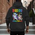 Daddy Of The Birthday Girl Dabbing Princess Unicorn Dad Men's Hoodie Back Print