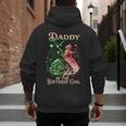 Daddy Of The Birthday Girl Pink And Green Family Matching Men's Hoodie Back Print
